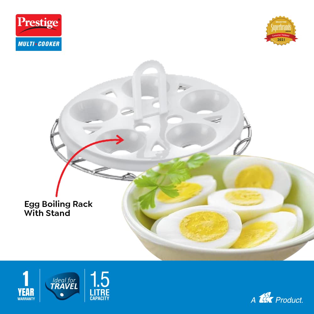 Prestige Multi-Cooker 1.5 Litre with Steamer and Egg Rack